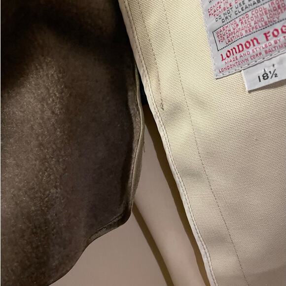 Vintage London Fog Trench Coat Zip-Out Liner Tan Belted 60s-70s Size 18.5 - Picture 12 of 16